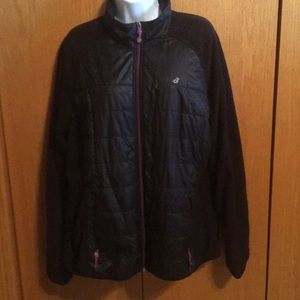 NEW BALANCE black with pink detail coat 2X